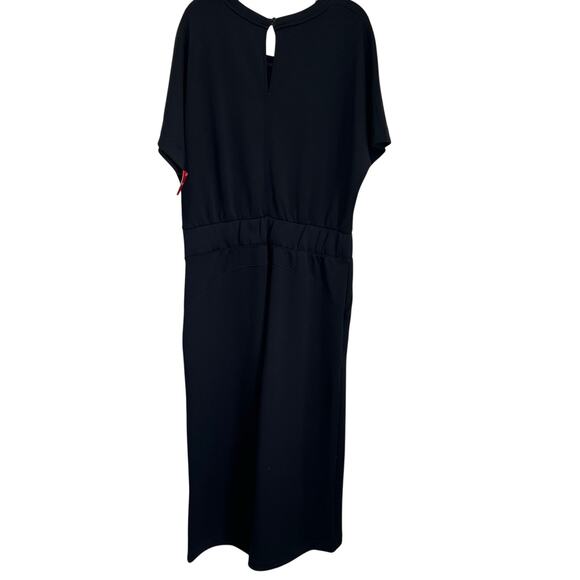 Spanx Aire Crop Wide Leg Jumpsuit XL Black Stretch One Piece Comfortable - Picture 4 of 8